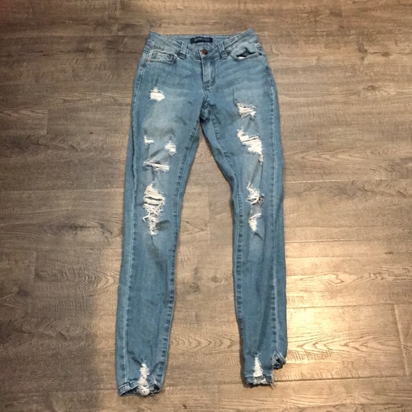Blue Spice Denim - Ripped Denim Jeans Blue Spice Denim - Ripped Denim Jeans